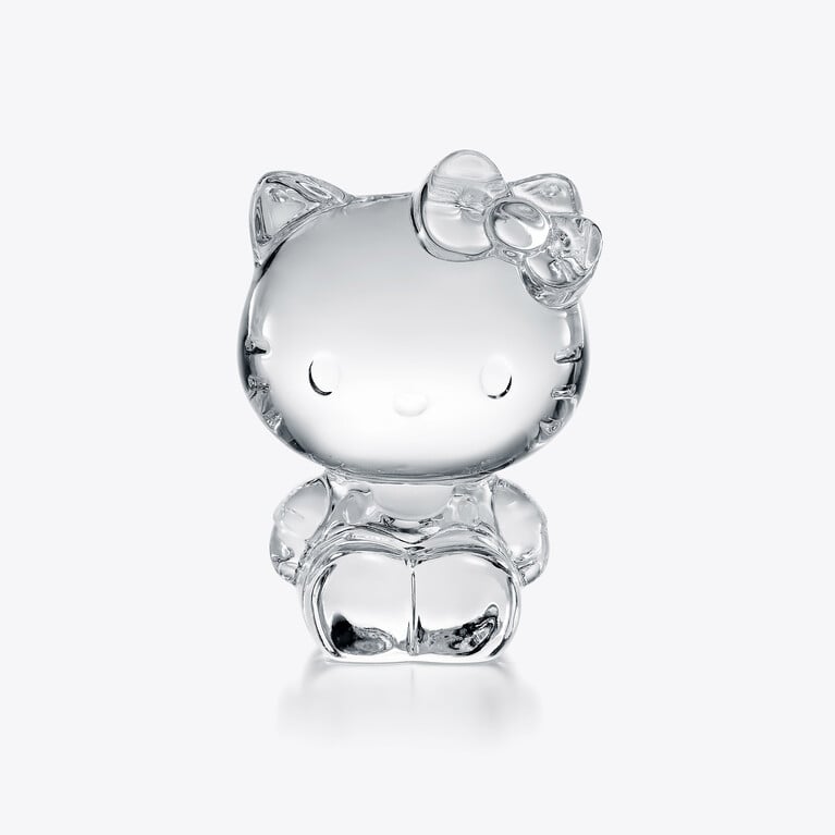 Hello Kitty 玩偶 Baccarat, 透明水晶制成