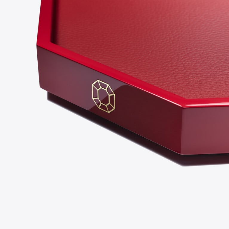 八角形托盘 M Baccarat, 红色油漆制成