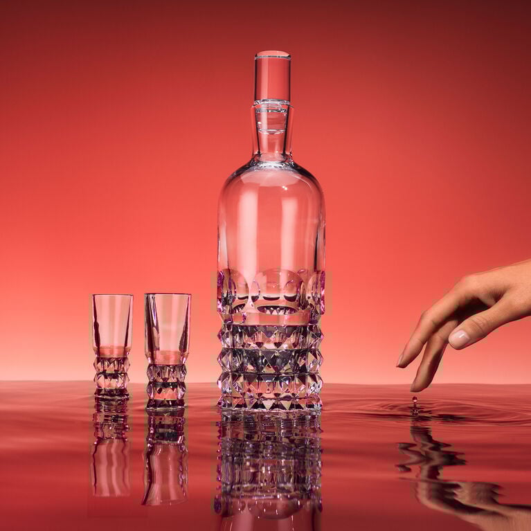 Louxor Decanter and Vodka Glasses